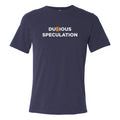 Dubious Speculation (Unisex Navy T-Shirt)