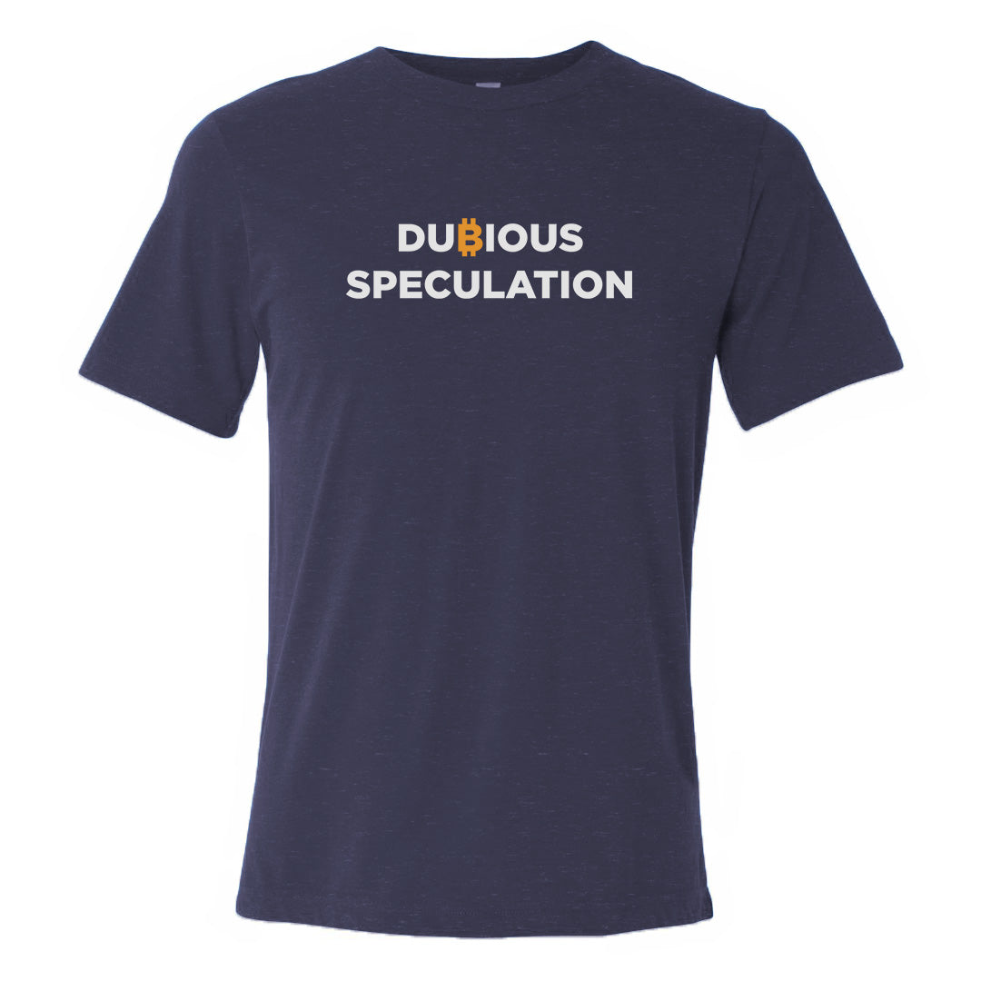 Dubious Speculation (Unisex Navy T-Shirt)