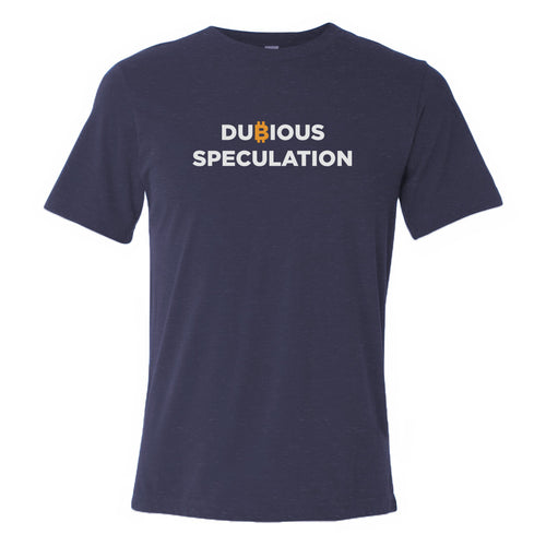 Dubious Speculation (Unisex Navy T-Shirt)