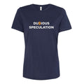 Dubious Speculation (Women Navy T-Shirt)