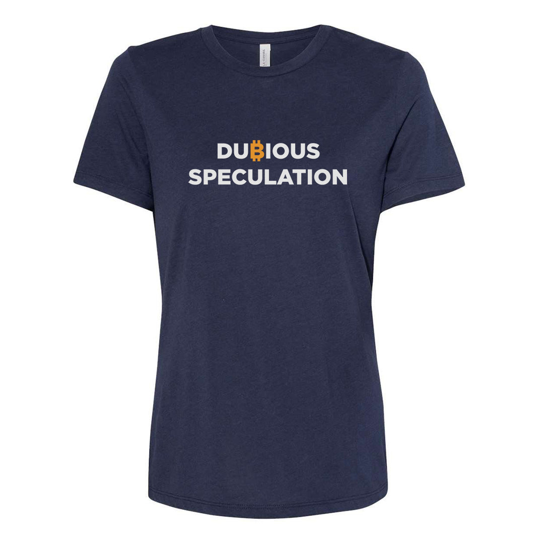 Dubious Speculation (Women Navy T-Shirt)
