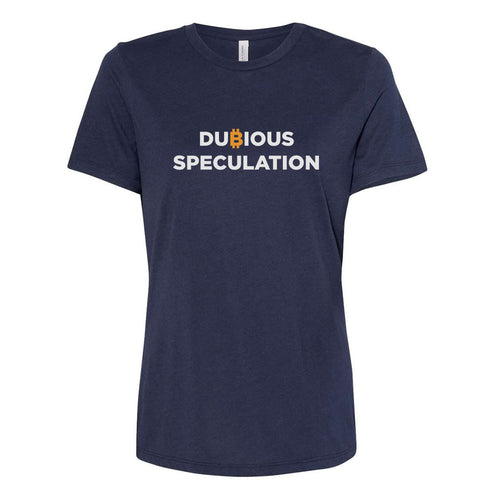 Dubious Speculation (Women Navy T-Shirt)