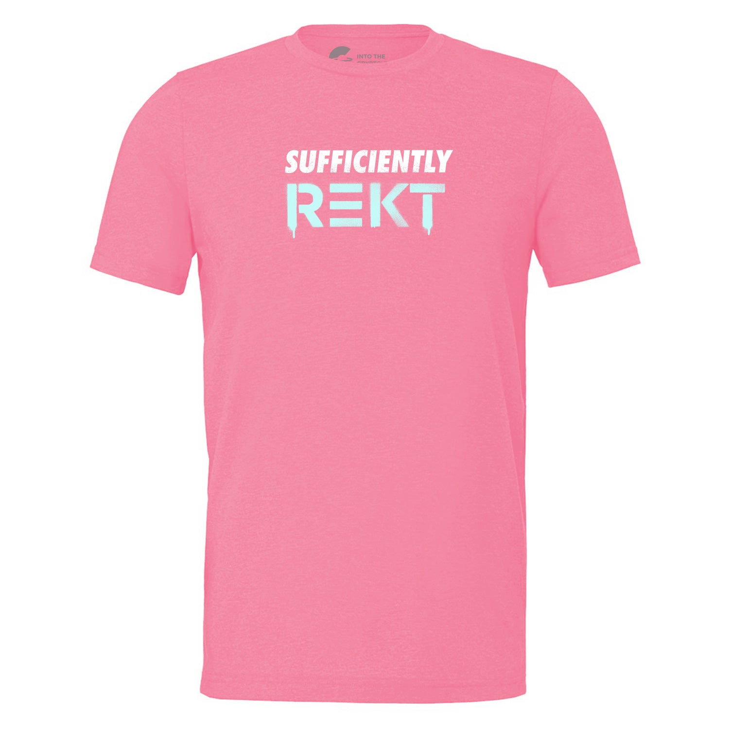 Sufficiently REKT (Unisex Heather Pink T-Shirt)