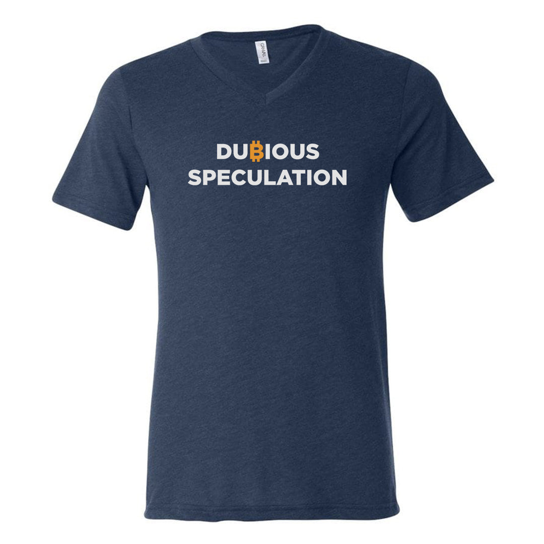 Dubious Speculation (Unisex Navy V-Neck)