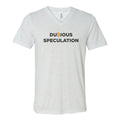 Dubious Speculation (Unisex White V-Neck)