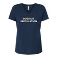 Dubious Speculation (Women Navy V-Neck)