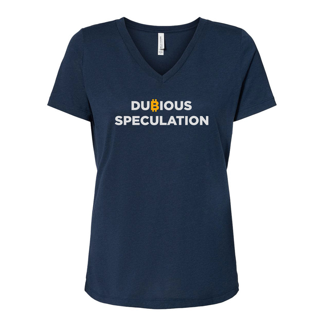 Dubious Speculation (Women Navy V-Neck)