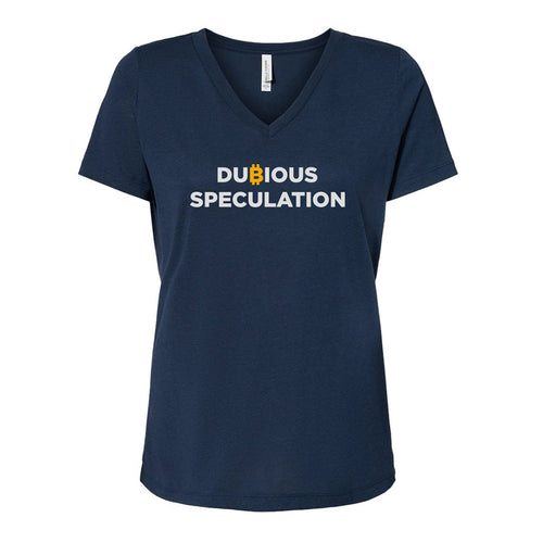 Dubious Speculation (Women Navy V-Neck)
