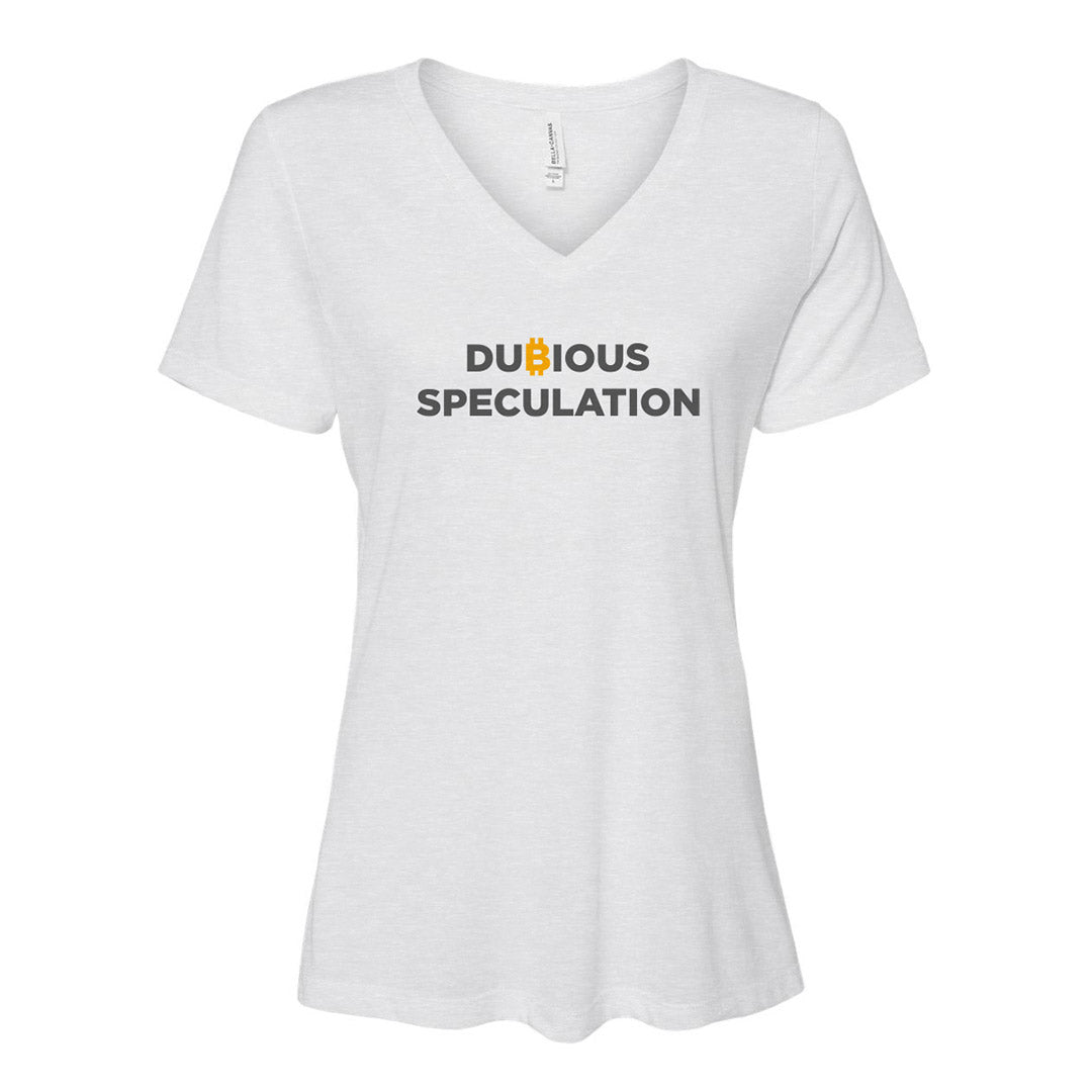 Dubious Speculation (Women White V-Neck)