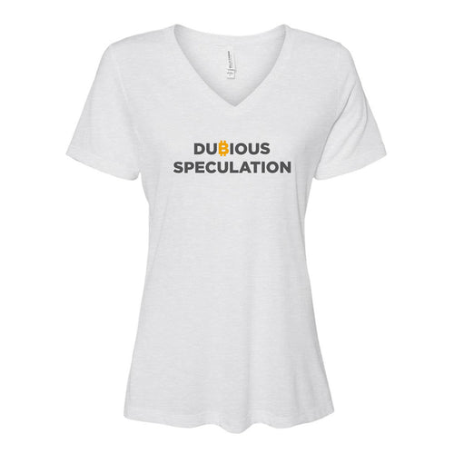 Dubious Speculation (Women White V-Neck)